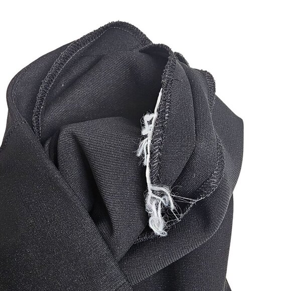 Escada Pintuck Hi Rise Trouser‎ Pants Slim Leg Ankle Side Zip Black Womens 38 - Picture 9 of 14